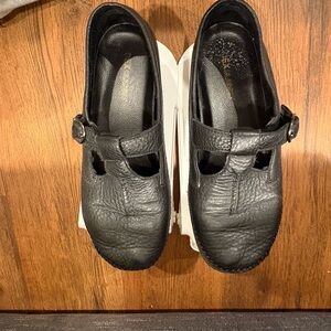 VINTAGE Dexter Black Leather Mary Jane Dress Shoes